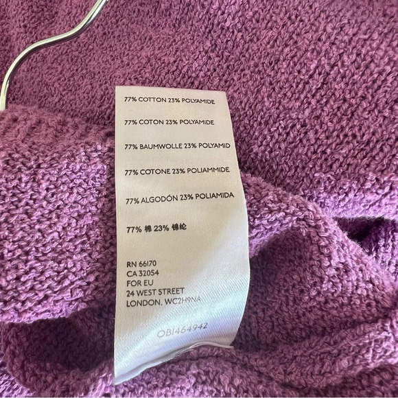 Free People Beach Poppy Sweater Mini Dress Orchid Rain - Picture 7 of 9